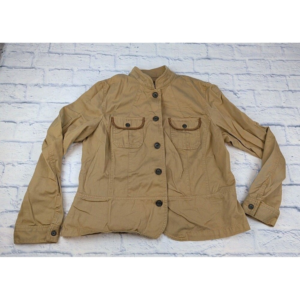 Chaps Tan Denim Cottage Jacket Women's Size XL